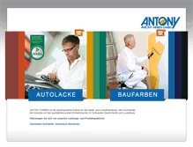 Tablet Screenshot of antony-farben.de